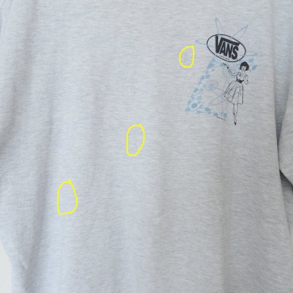 1990s Vintage Vans gray retro atomic 1950s woman graphic t shirt men's size XL - Picture 3 of 9